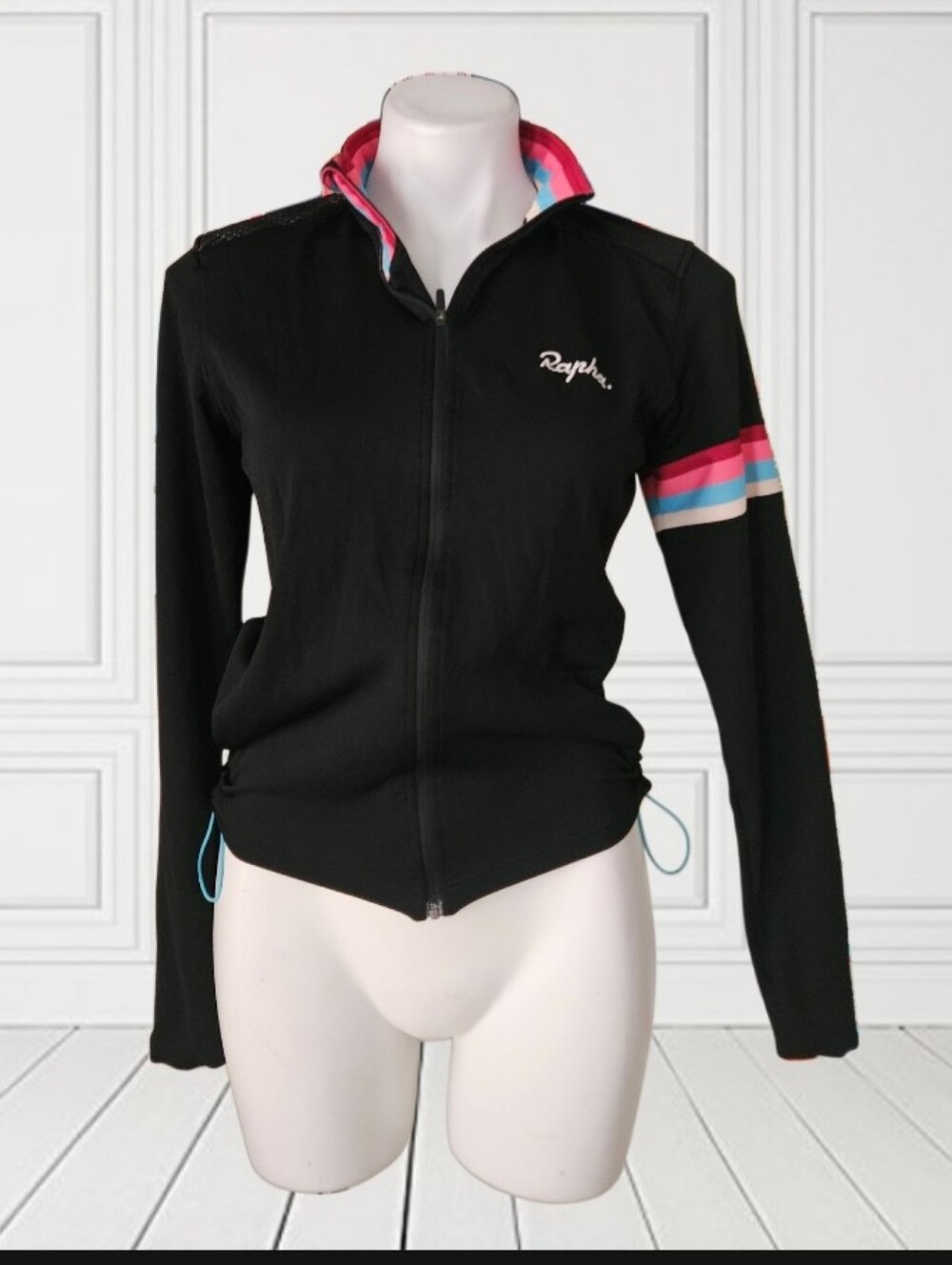 Rapha Black Cycling Zip Jacket Large